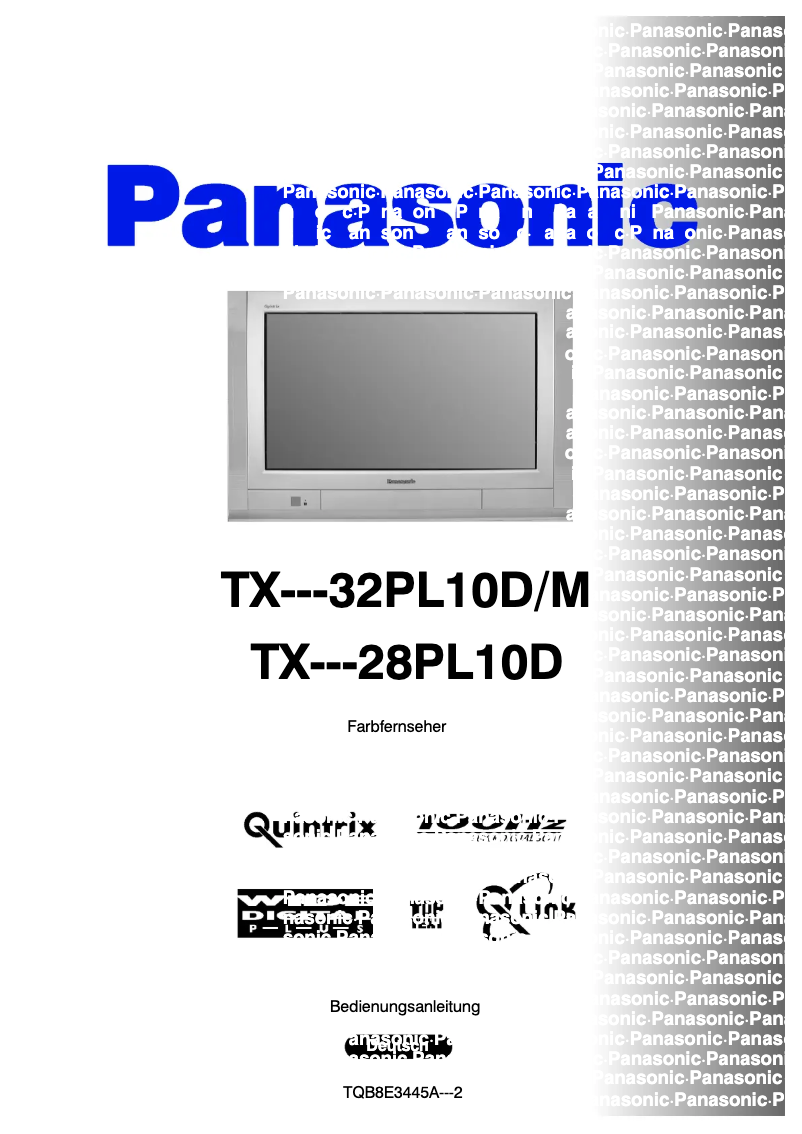 Página 1 del manual Manual de usuario Panasonic TX-32PL10DM