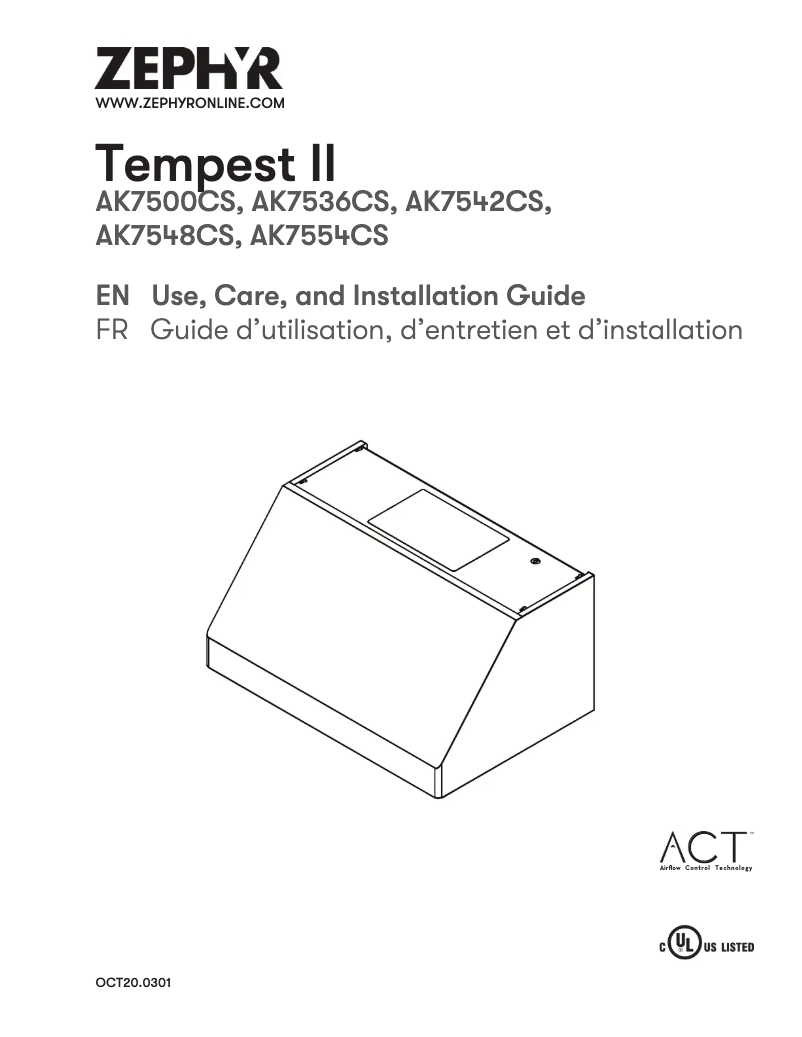 Imagen de la primera página del manual del dispositivo Tempest II AK7554CS