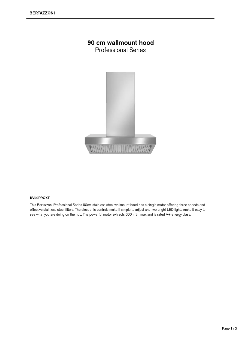 Imagen de la primera página del manual del dispositivo KV90PROXT