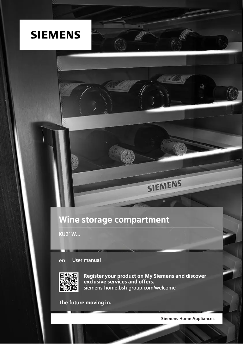 Página 1 del manual Manual de usuario Siemens KU21WAHG0G