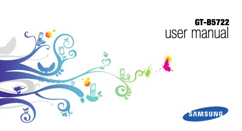 Página 1 del manual Manual de usuario Samsung B5722