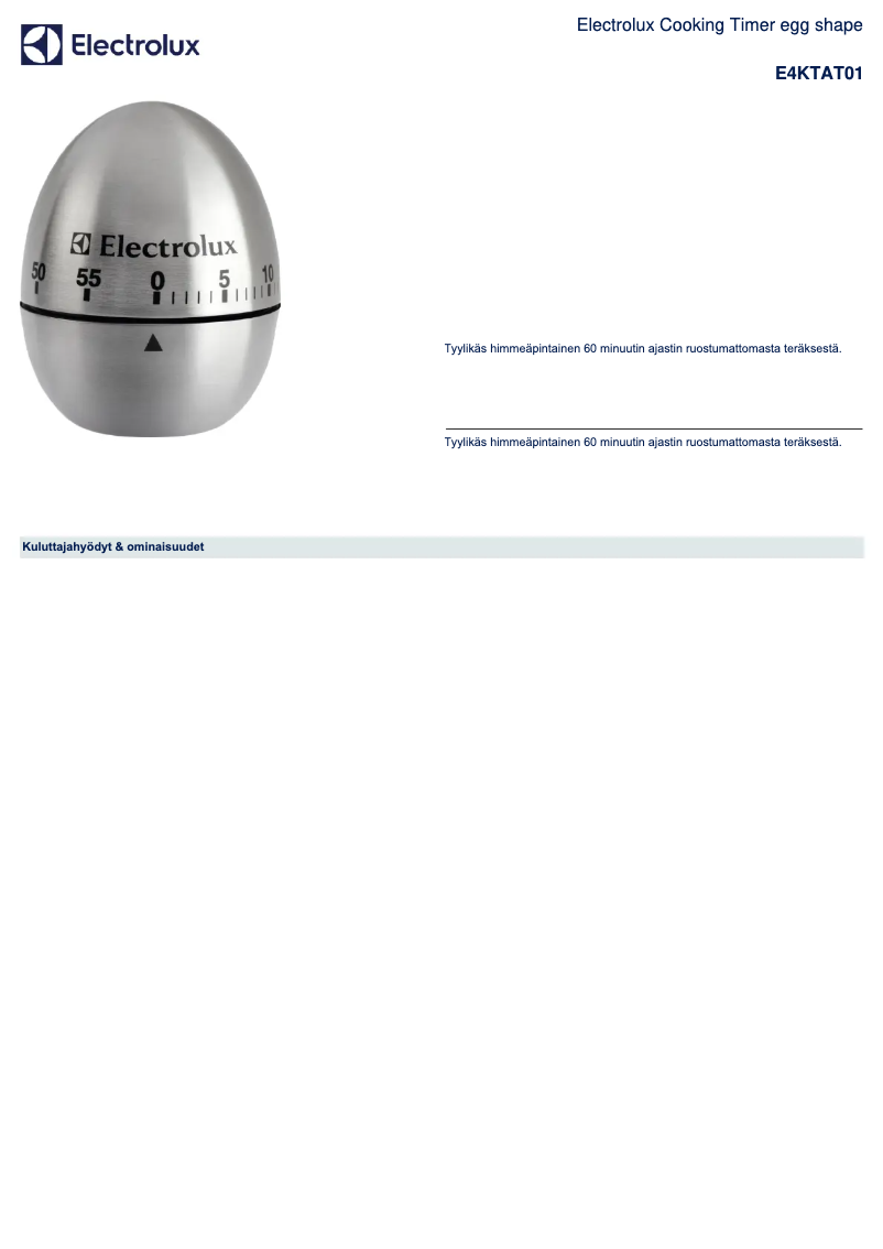 Imagen de la primera página del manual del dispositivo E4KTAT01