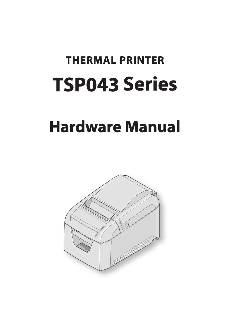 Página nº 1 - Manual de usuario Star Micronics TSP043