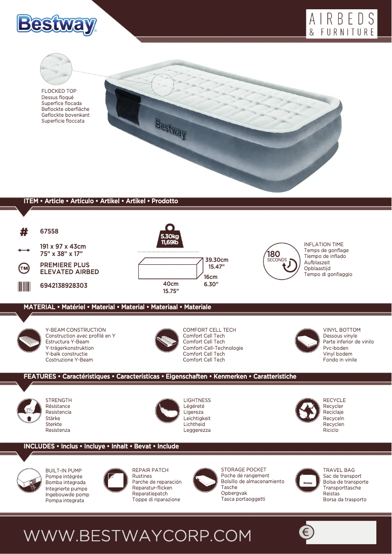 Imagen de la primera página del manual del dispositivo 67558