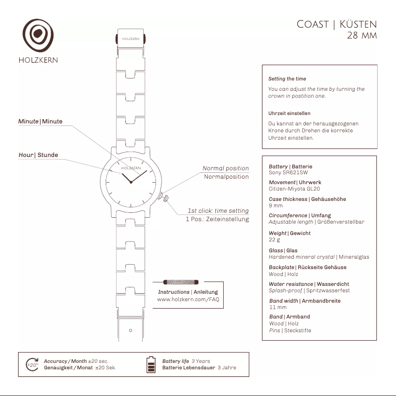 Página 1 del manual Manual de usuario Holzkern Costa del Sol
