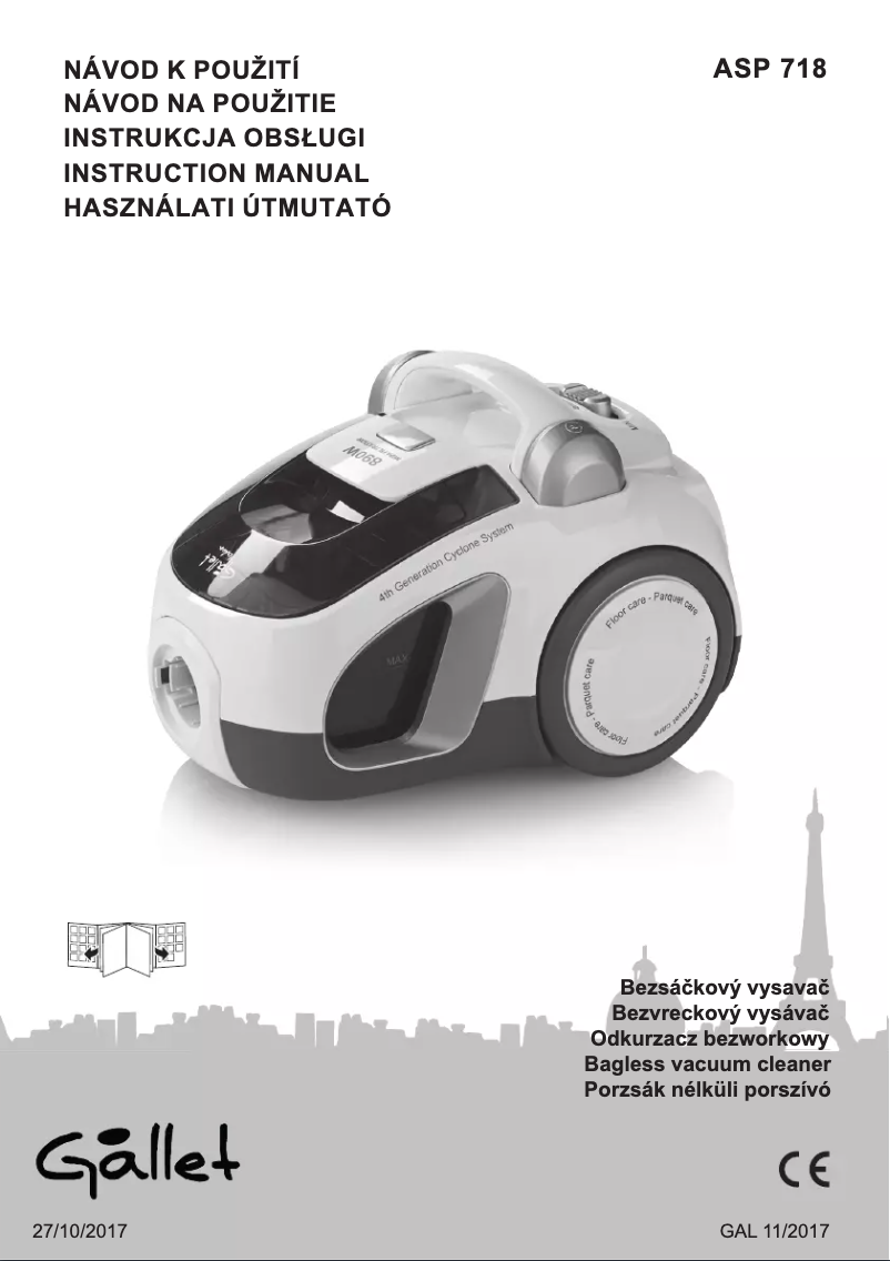 Imagen de la primera página del manual del dispositivo Verdun ASP 718