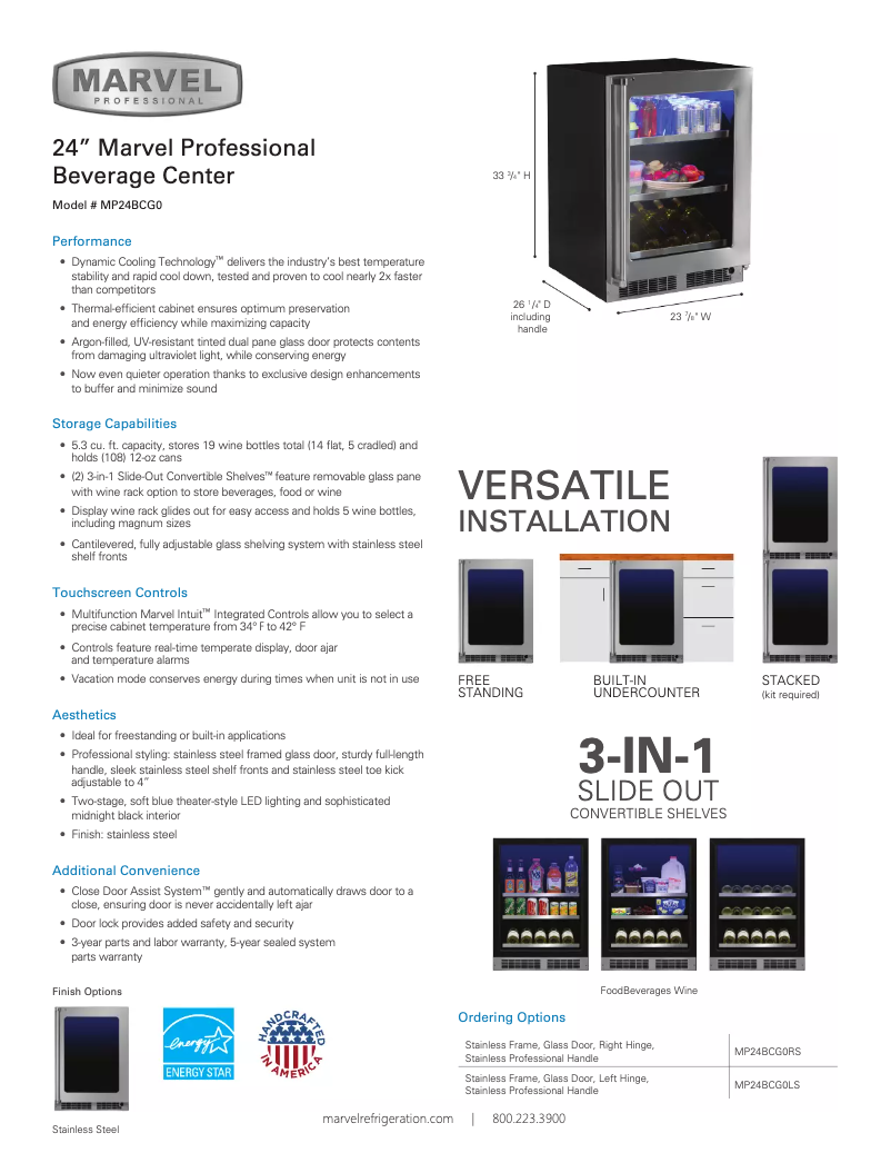 Imagen de la primera página del manual del dispositivo MP24BCG0LS