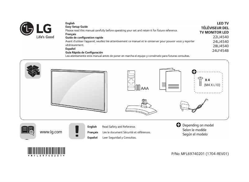 Página nº 1 - Manual de usuario LG 22LJ4540