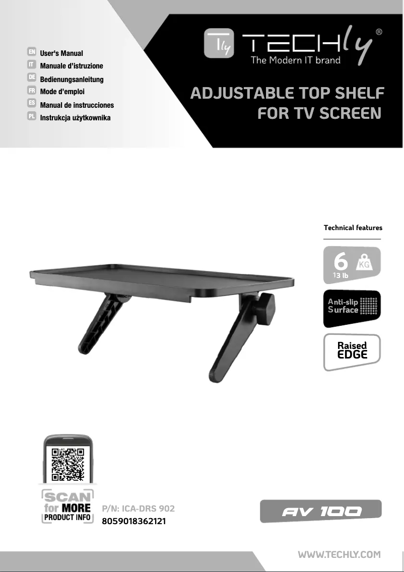 Imagen de la primera página del manual del dispositivo ICA-DRS 902