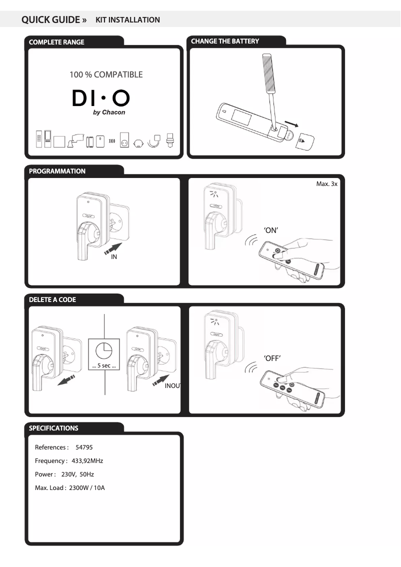 Imagen de la primera página del manual del dispositivo 54795