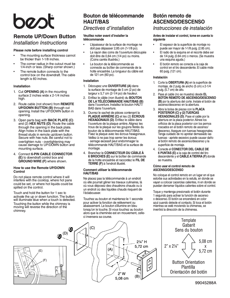 Imagen de la primera página del manual del dispositivo ACRDBLS