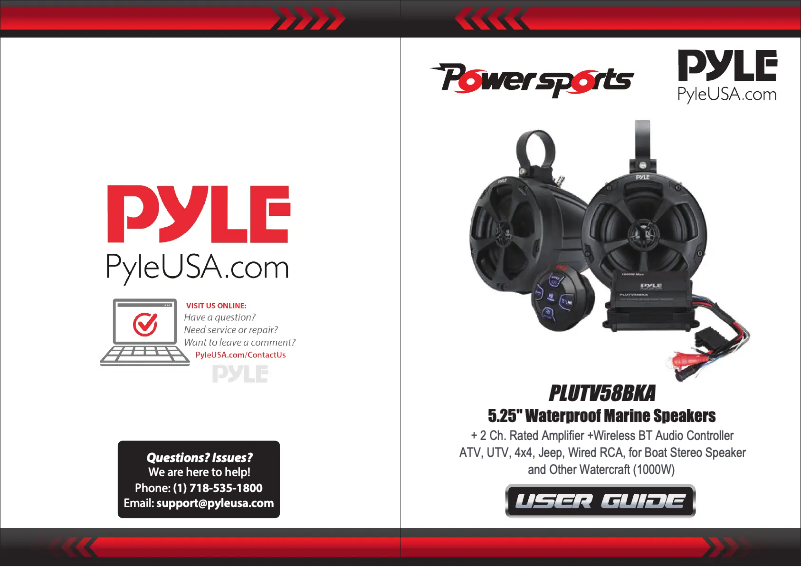 Página 1 del manual Manual de usuario Pyle PLUTV58BKA