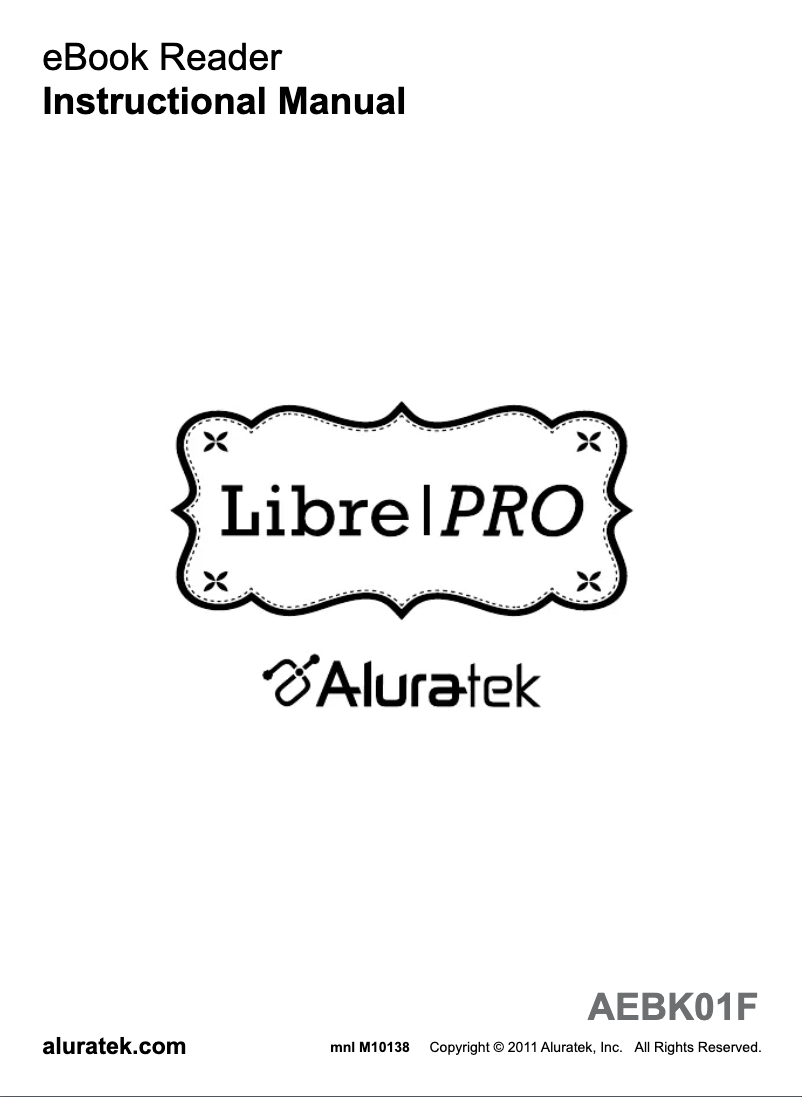 Página nº 1 - Manual de usuario Aluratek AEBK01WF