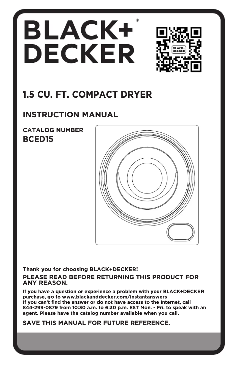 Página 1 del manual Manual de usuario Black & Decker BCED15
