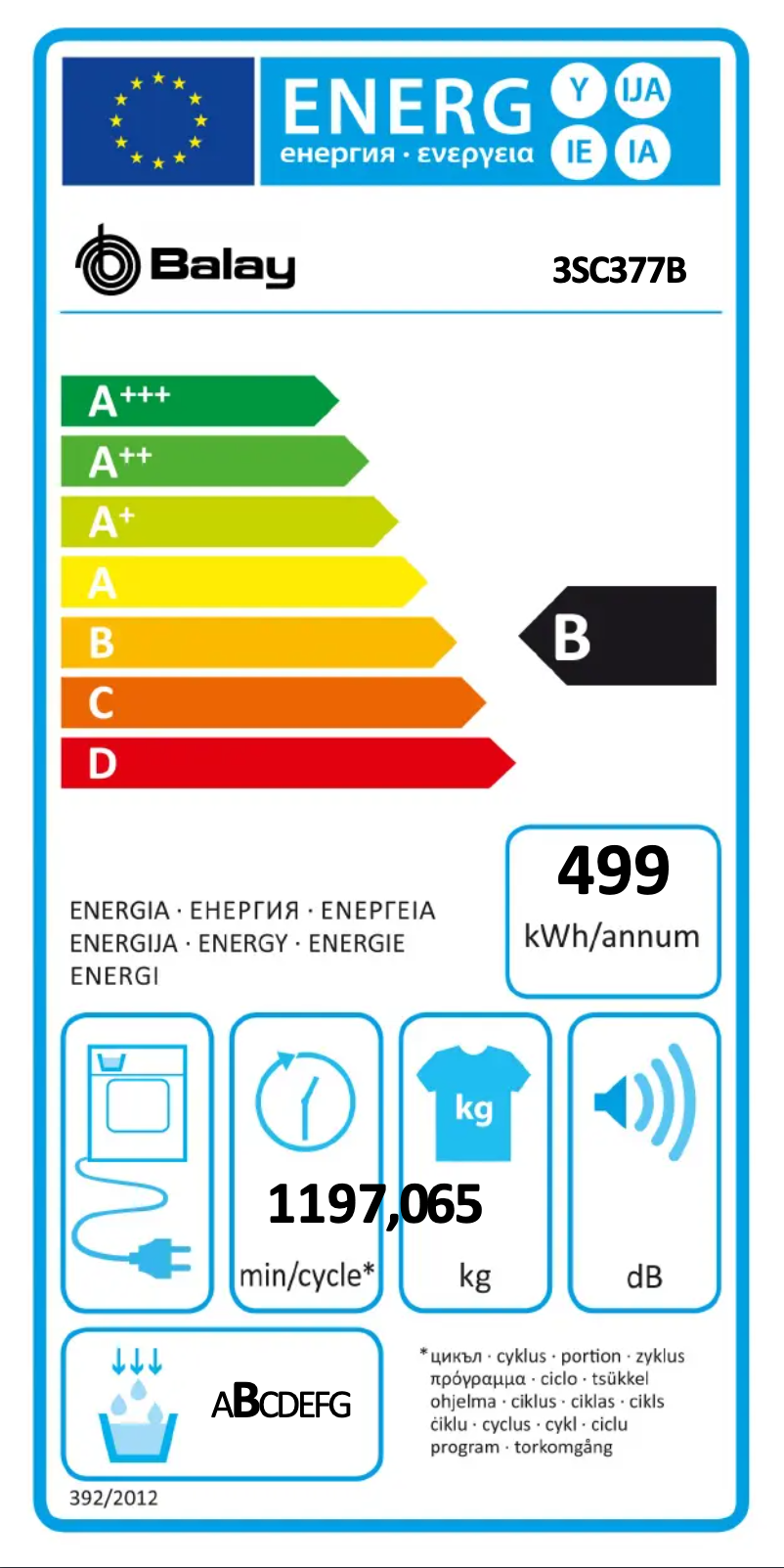 Página 1 del manual Manual de usuario Balay 3SC377B