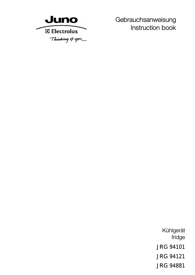 Imagen de la primera página del manual del dispositivo JRG94101