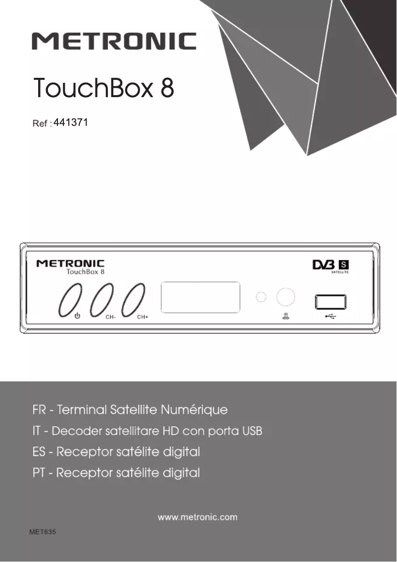 Página 1 del manual Manual de usuario Metronic TouchBox 8