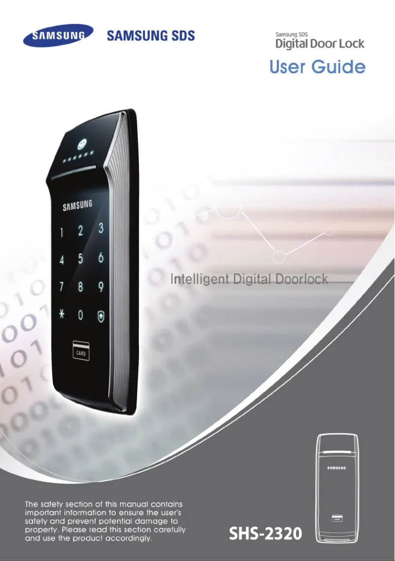 Imagen de la primera página del manual del dispositivo SHS-2320