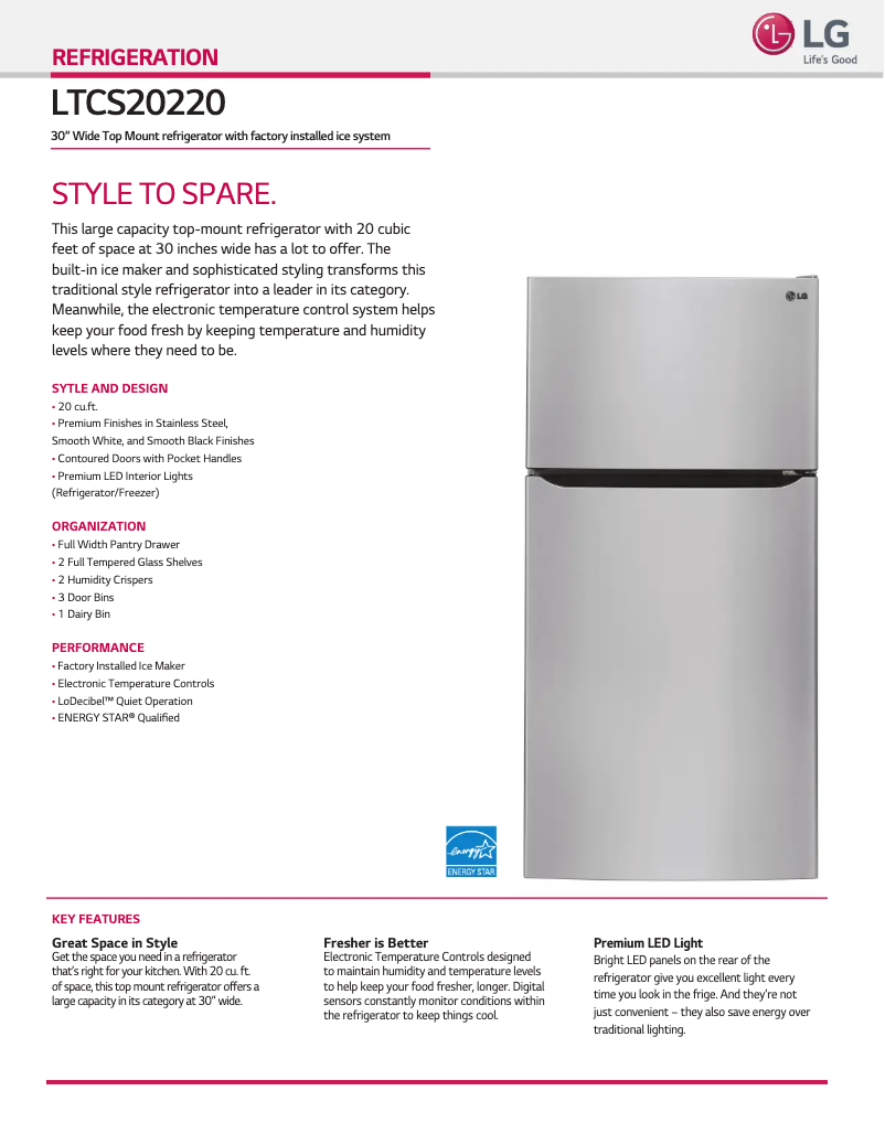 Imagen de la primera página del manual del dispositivo LTCS20220