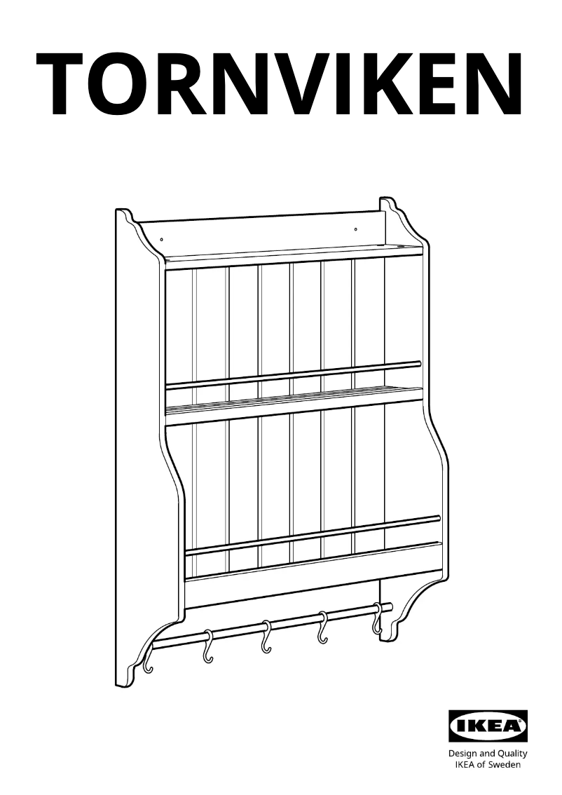 Imagen de la primera página del manual del dispositivo TORNVIKEN 603.916.56