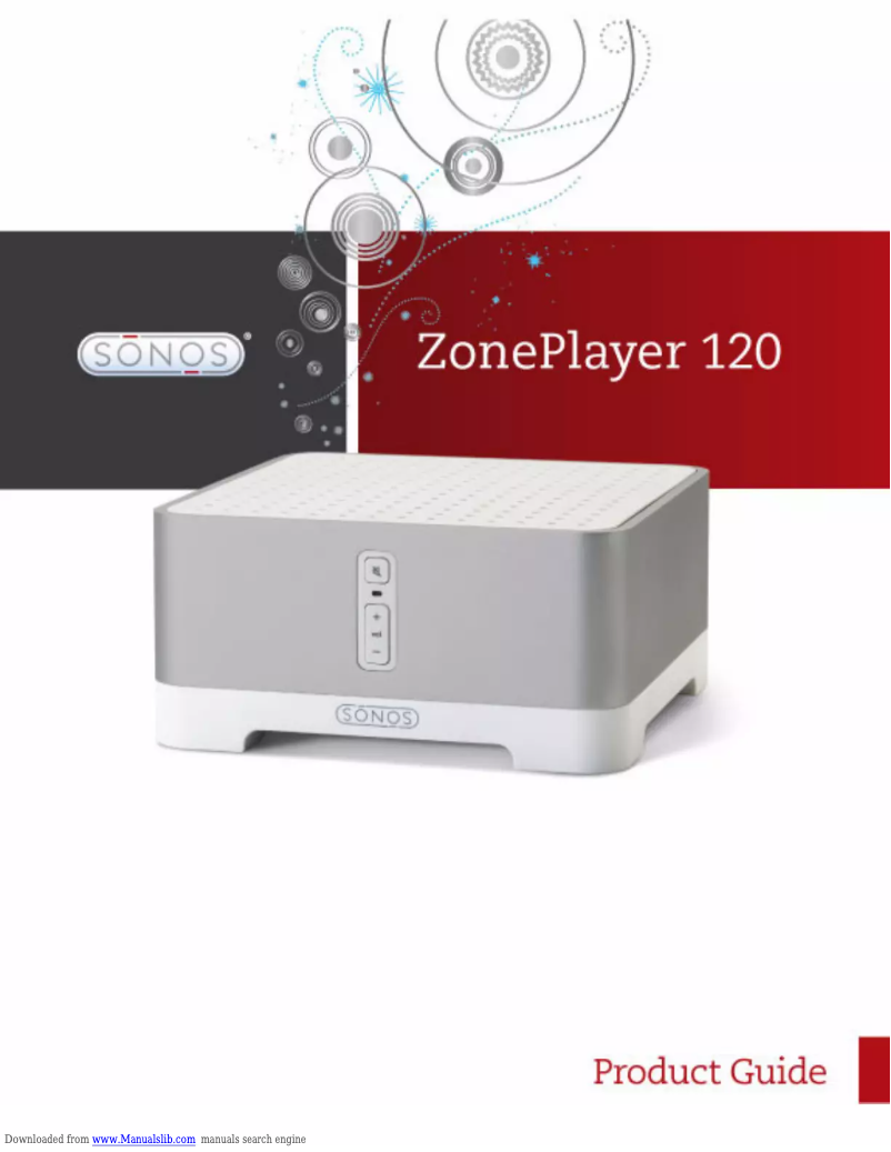 Página nº 1 - Manual de usuario Sonos ZonePlayer 120