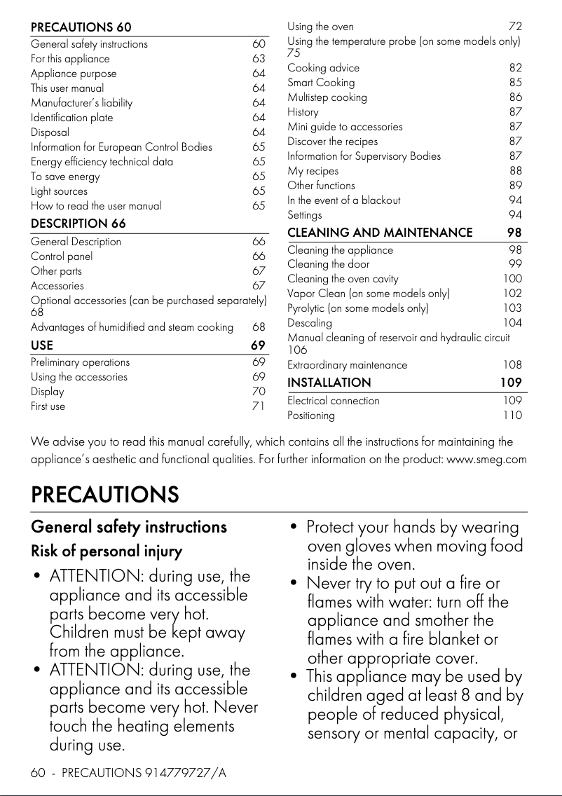 Imagen de la primera página del manual del dispositivo SOP6104S2PS