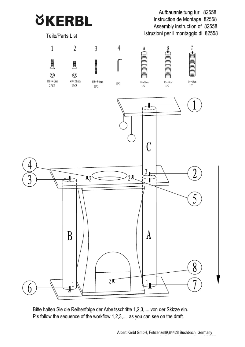 Página 1 del manual Manual de usuario Kerbl India 82558