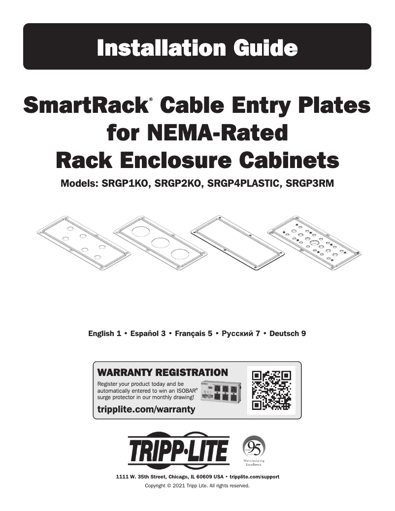 Imagen de la primera página del manual del dispositivo SRGP3RM