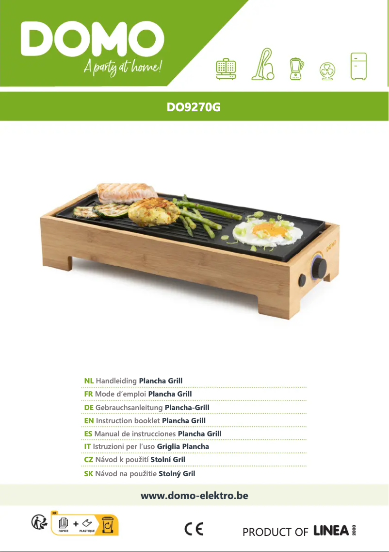 Imagen de la primera página del manual del dispositivo DO9270G