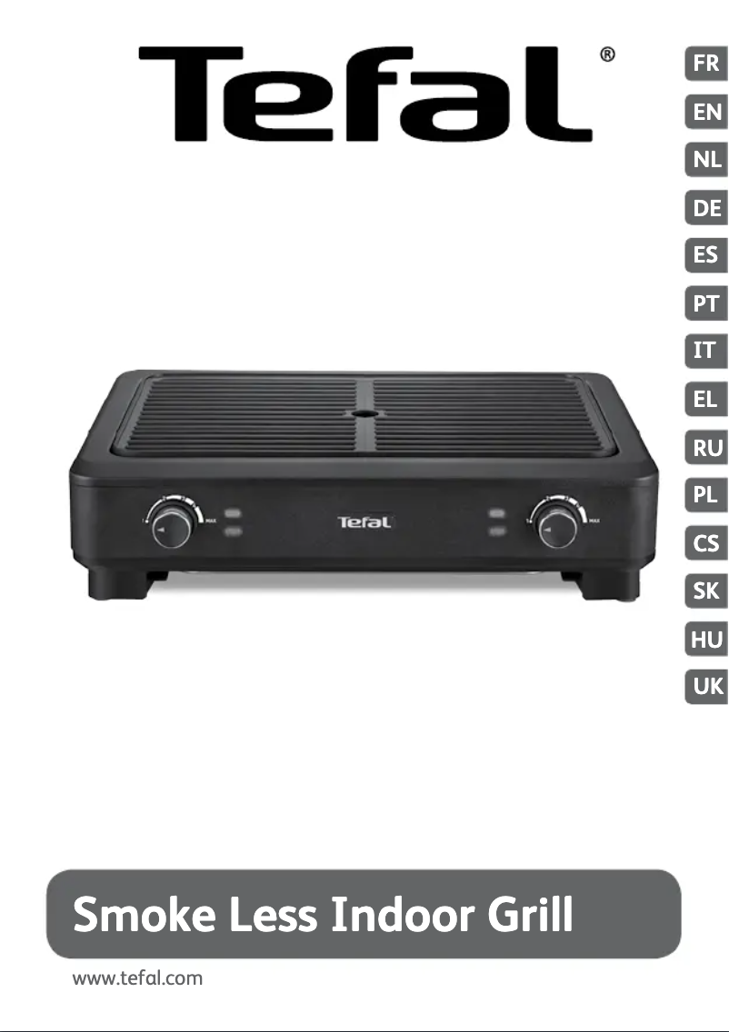 Página nº 1 - Manual de usuario Tefal Smoke Less Indoor Grill TG9008