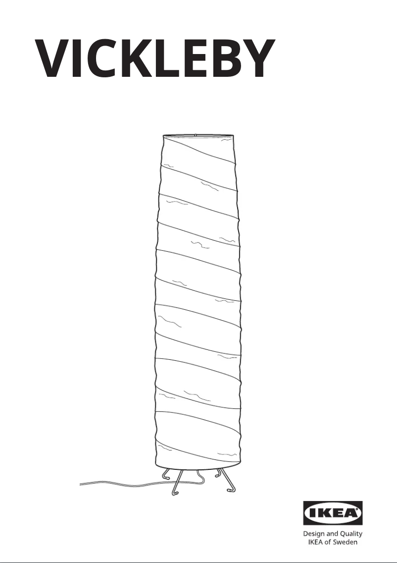 Página 1 del manual Manual de usuario Ikea VICKLEBY 504.844.82