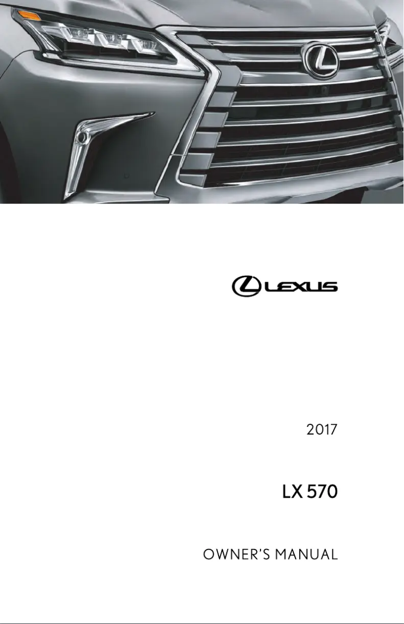 Imagen de la primera página del manual del dispositivo LX 570 (2017)