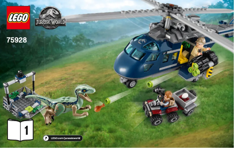 Página 1 del manual Instrucciones visuales Lego Jurassic World 75928