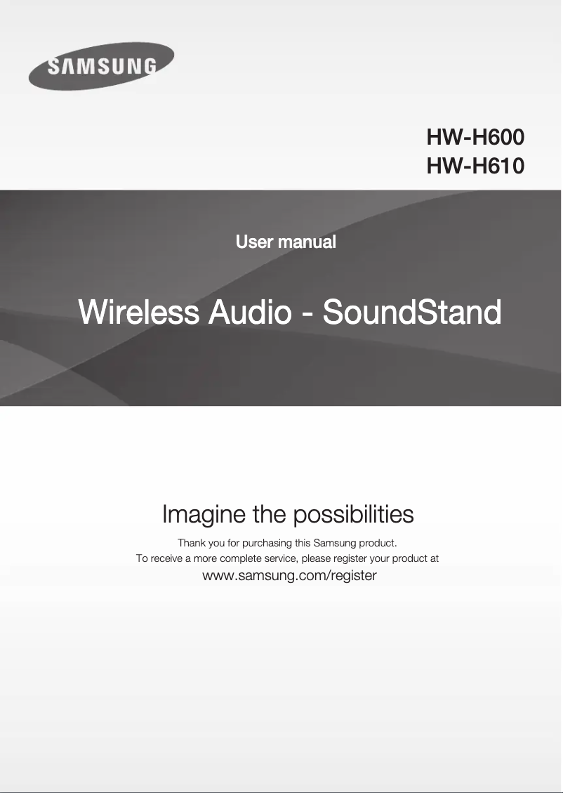 Imagen de la primera página del manual del dispositivo HW-H610