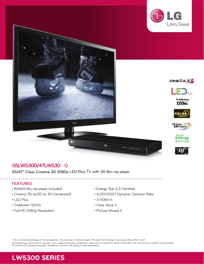 Imagen de la primera página del manual del dispositivo 47LW5300