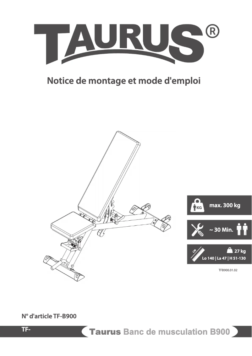 Página nº 1 - Manual de usuario Taurus B900