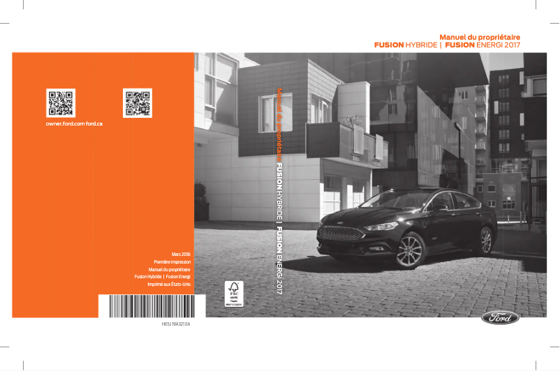 Imagen de la primera página del manual del dispositivo Fusion Hybrid (2017)