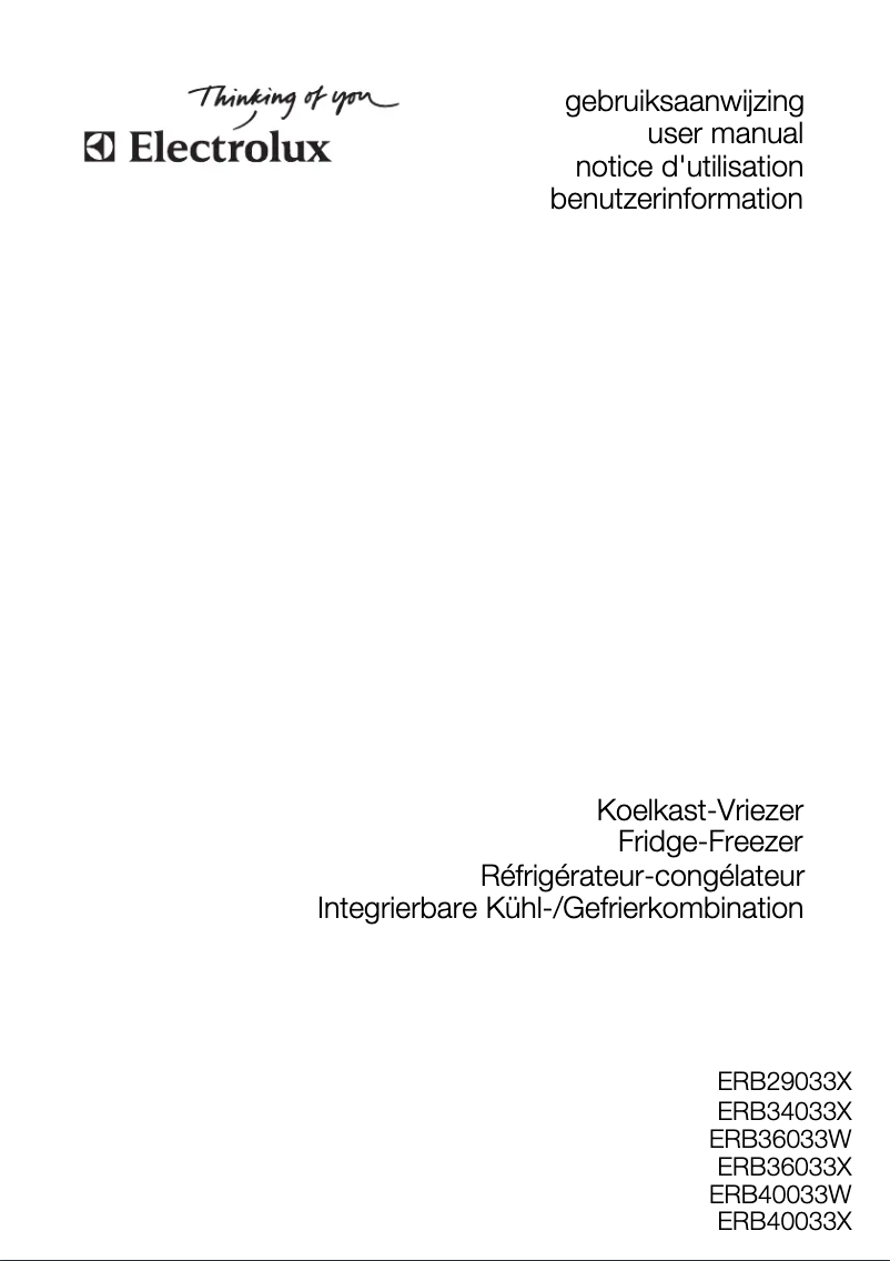 Imagen de la primera página del manual del dispositivo ERB 360033 X