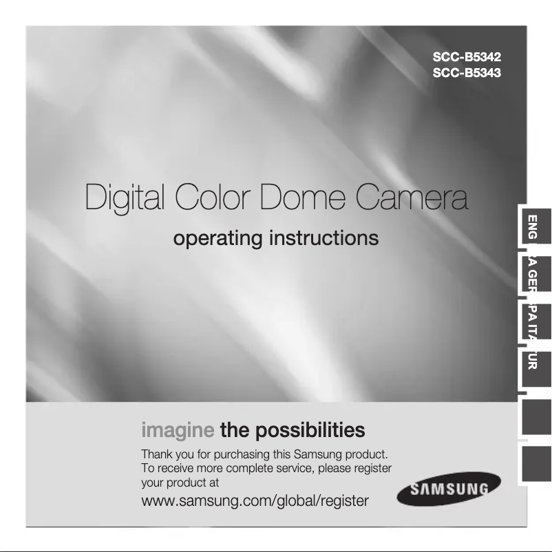 Página 1 del manual Manual de usuario Samsung SCC-B5342