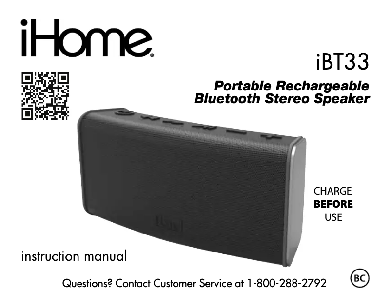 Imagen de la primera página del manual del dispositivo IBT33