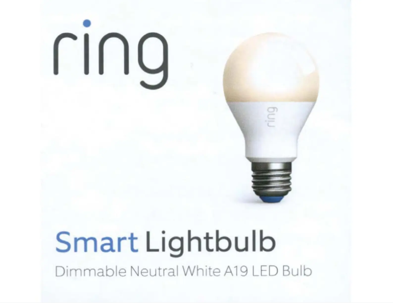 Imagen de la primera página del manual del dispositivo A19 Smart LED Bulb
