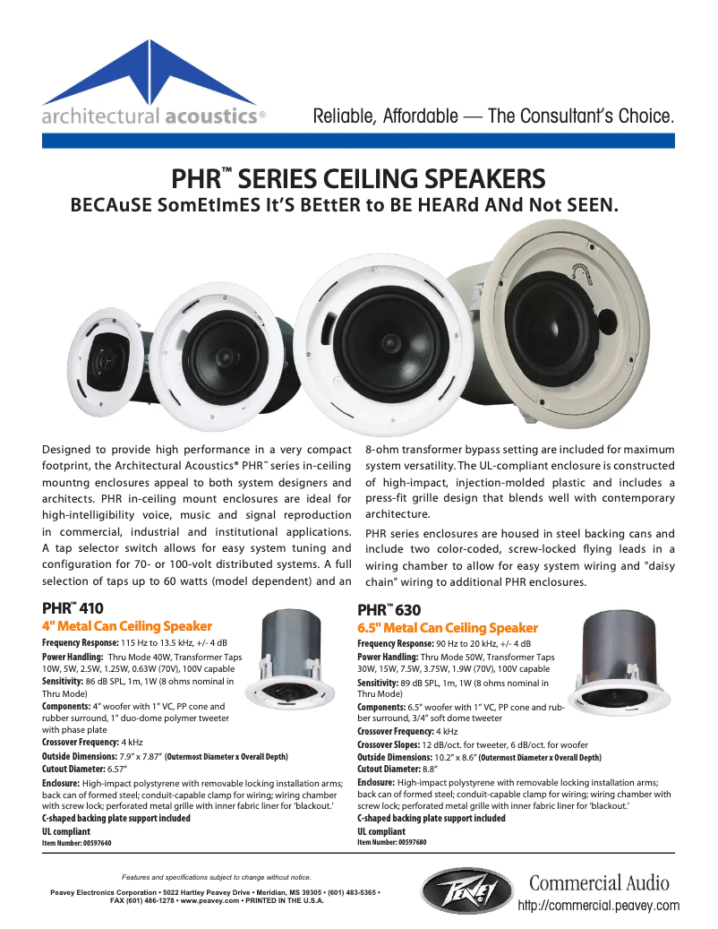 Imagen de la primera página del manual del dispositivo PHR 630