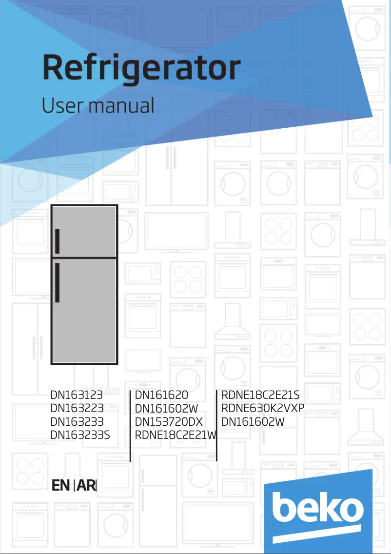 Página 1 del manual Manual de usuario Beko DN161620