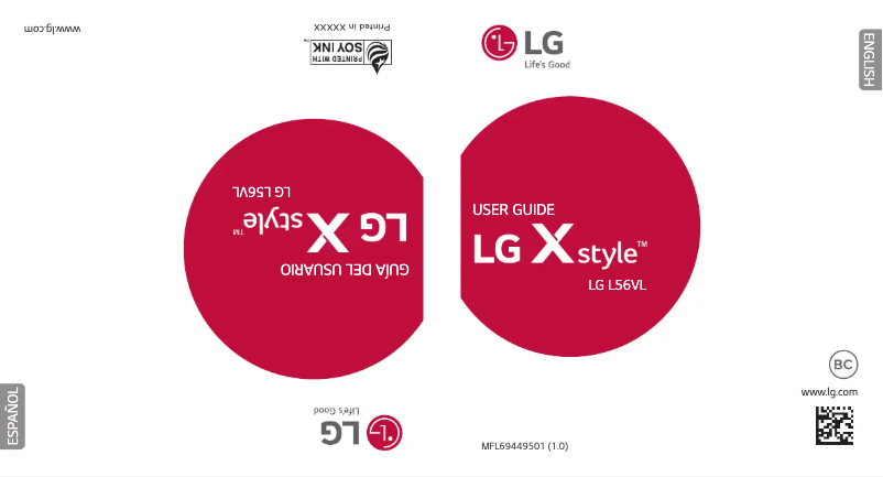 Imagen de la primera página del manual del dispositivo X Style