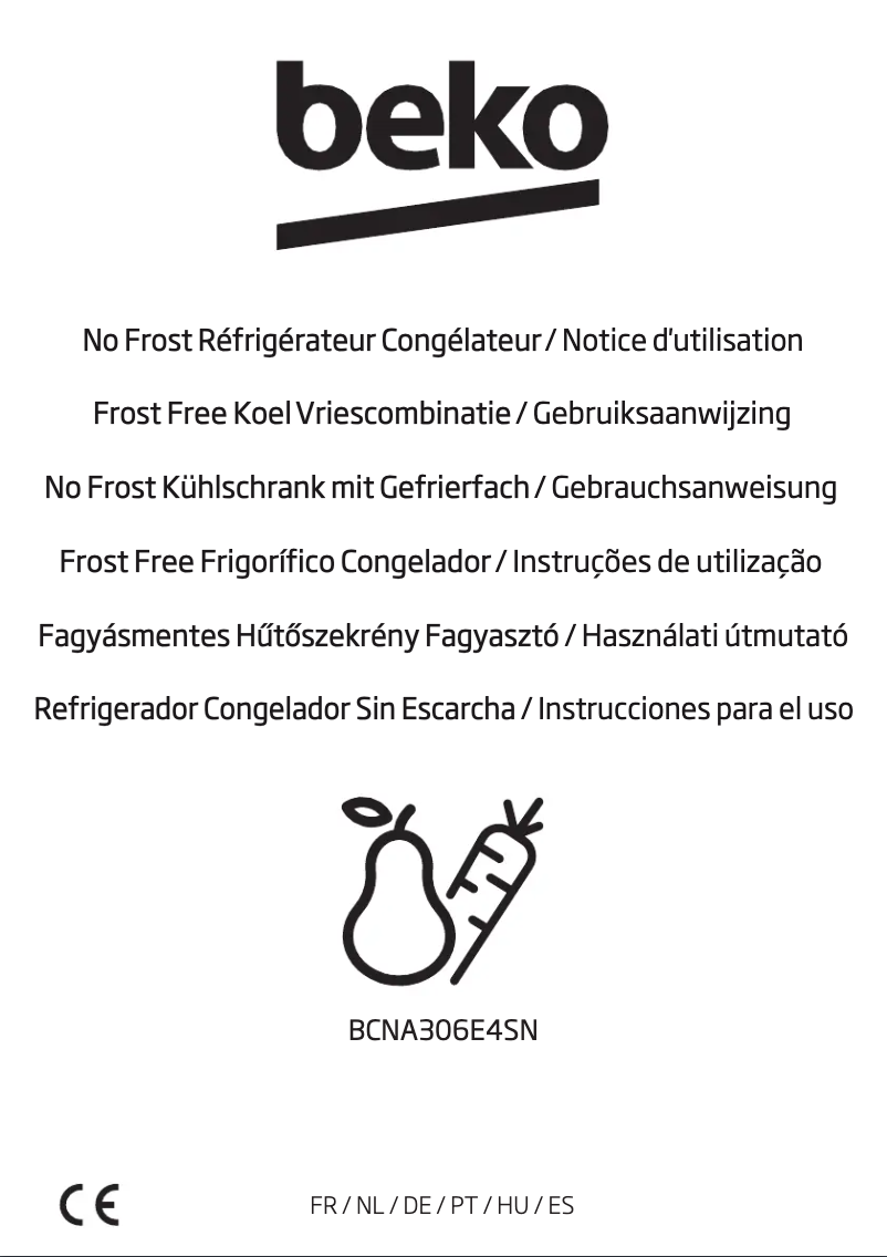 Imagen de la primera página del manual del dispositivo BCNA306E4SN