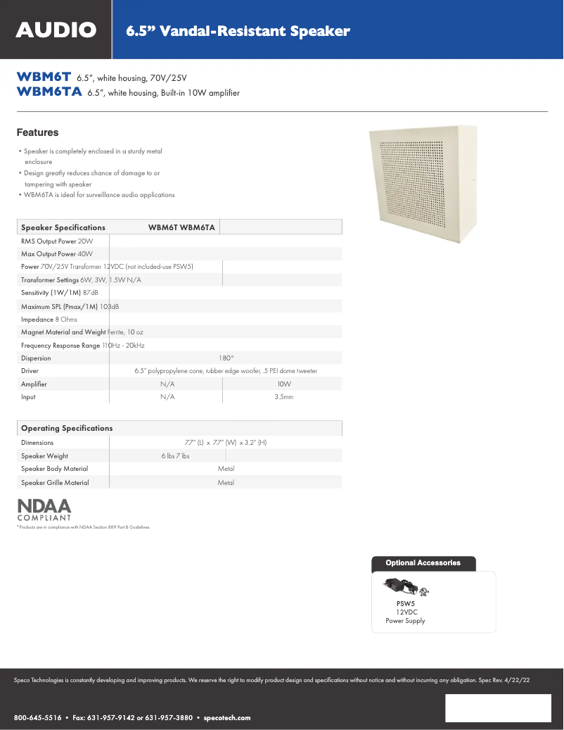 Imagen de la primera página del manual del dispositivo WBM6T