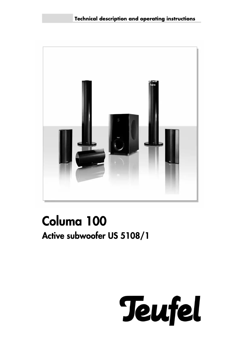 Página 1 del manual Manual de usuario Teufel Columa 100