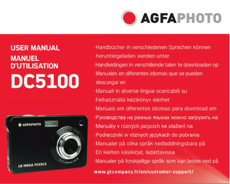 Página nº 1 - Manual de usuario AgfaPhoto DC5100