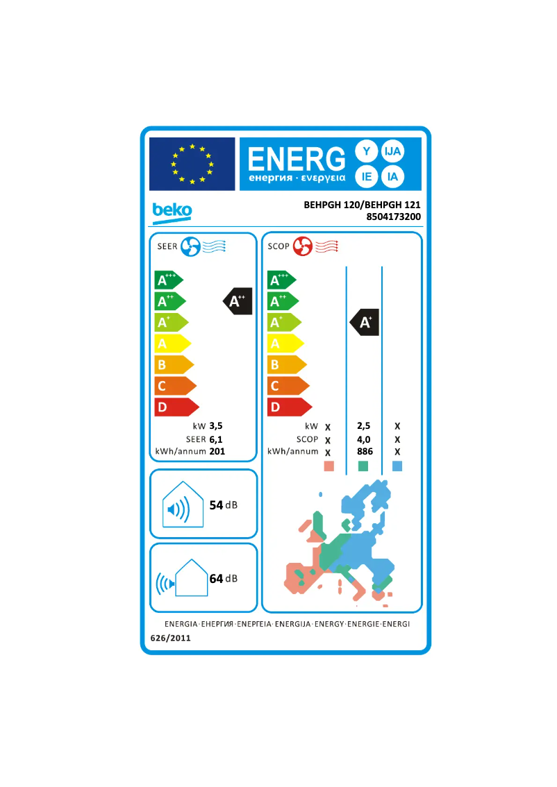Imagen de la primera página del manual del dispositivo BEHPGH 120