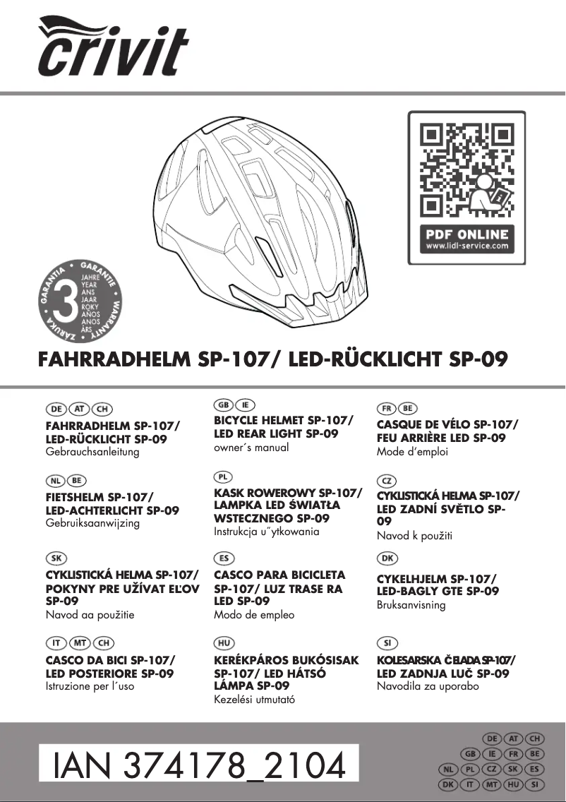 Imagen de la primera página del manual del dispositivo IAN 374178